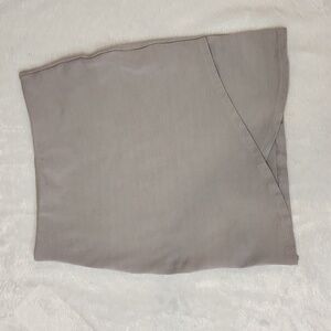 Aritzia Sunday Best Light Gray tulip skirt